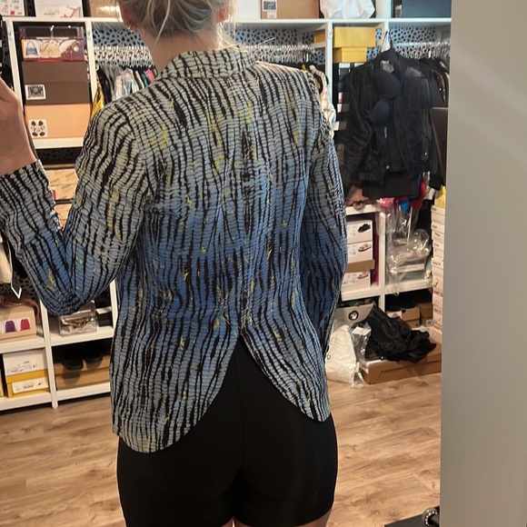 Reiss Silk Printed Blazer Jacket - Picture 10 of 13